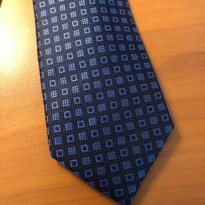 Michael Kors Blue Squared Dress Tie NWT